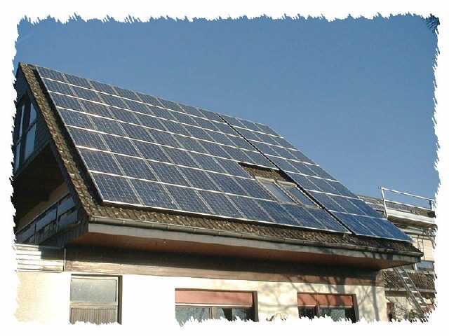 Aufdachanlage mit Shell Solarmodulen RSM 110
